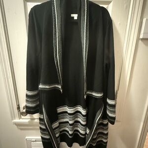 NWOT New York & Company Black and White Cardigan